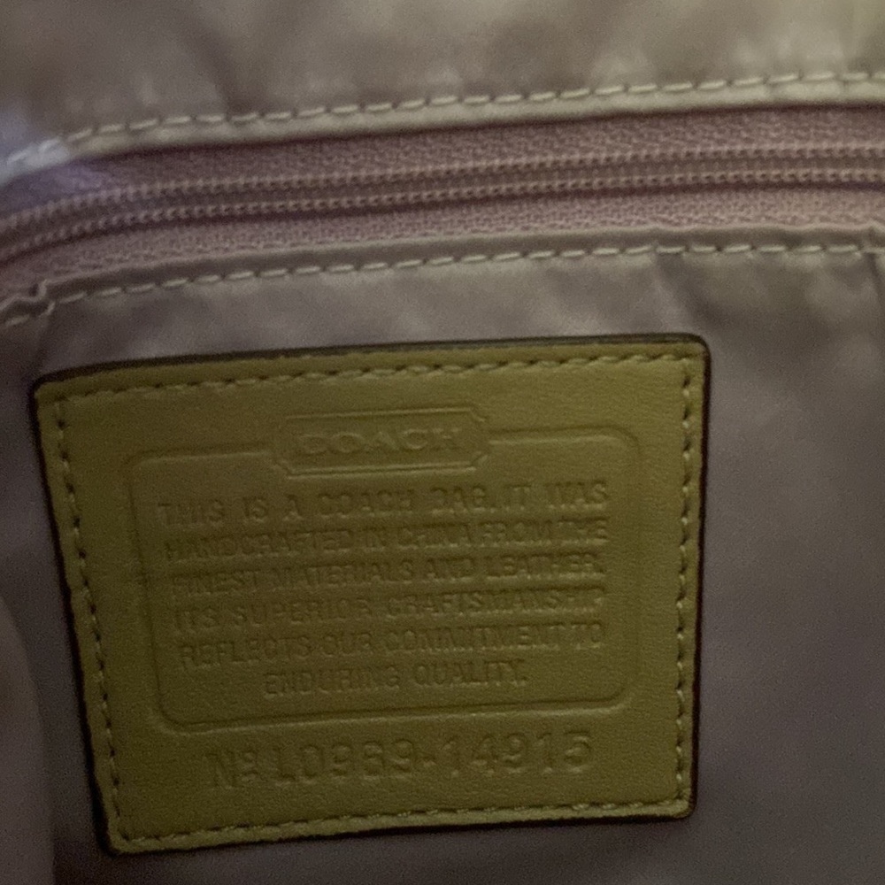 Coach Kristine Signature Handbag - Gently Used - Great Condition Large -… - Picture 8 of 11